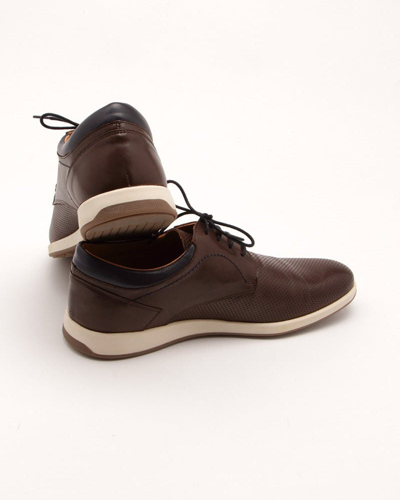 Derby Shoes with Contrast Details - Men's Lace Up at Menzclub