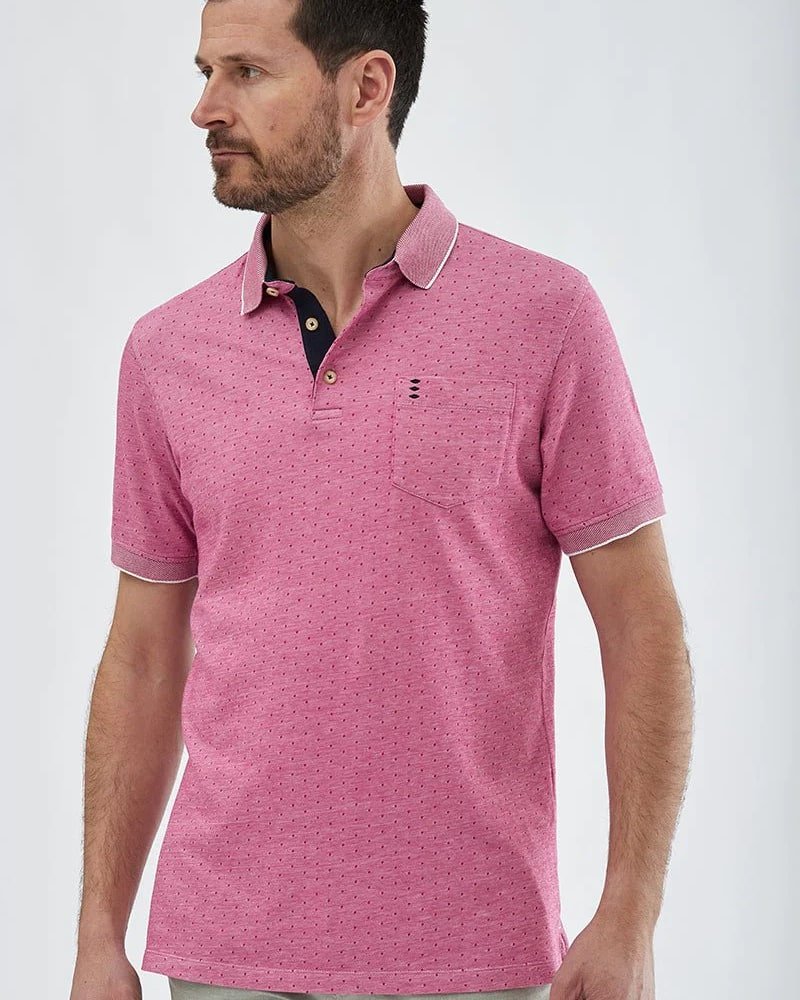 Jaspe Pique Polo Shirt - Men's Polo Shirts at Menzclub