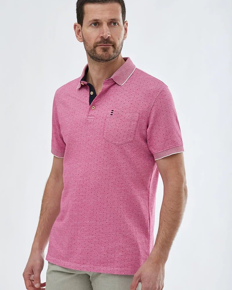 Jaspe Pique Polo Shirt - Men's Polo Shirts at Menzclub