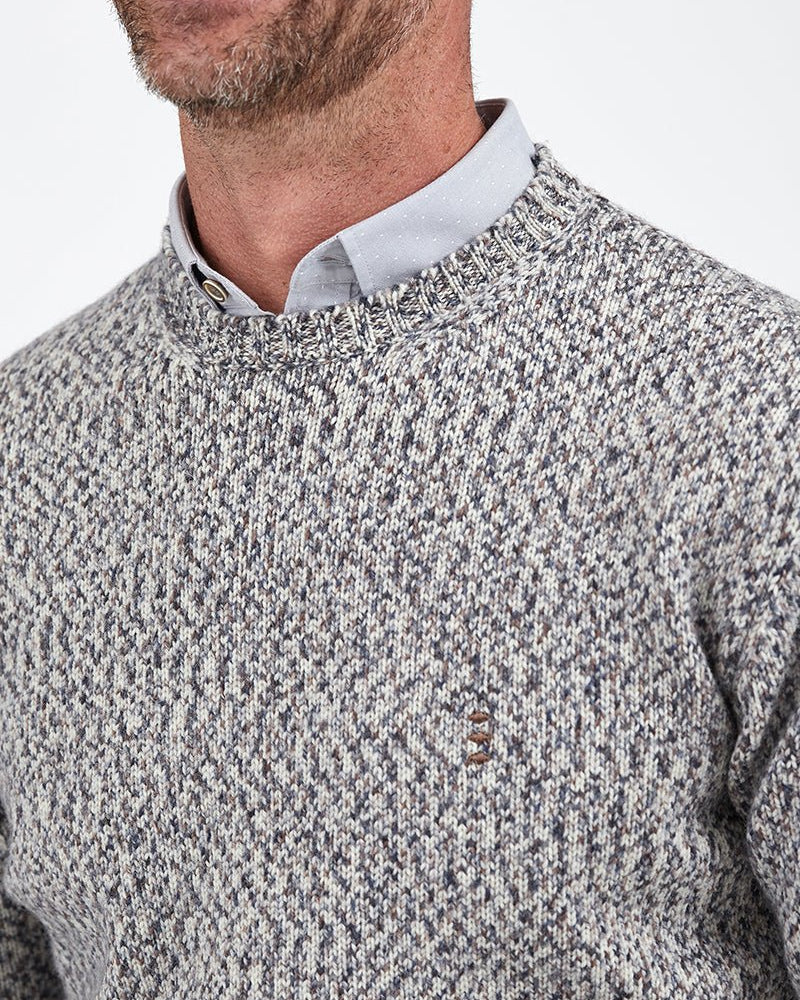 Florentino Pure Wool Crew Neck Jumper - Men's Knitwear at Menzclub