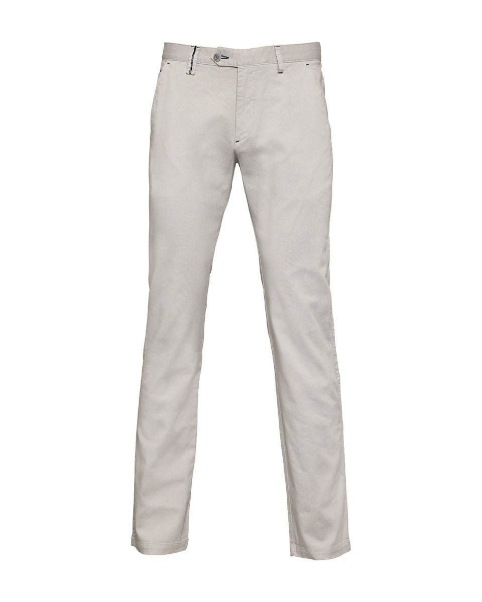 Sport Chino Trouser with Textured Weave - Men's Pants at Menzclub
