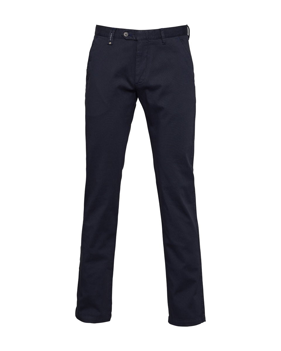 Sport Chino Trouser with Textured Weave - Men's Pants at Menzclub