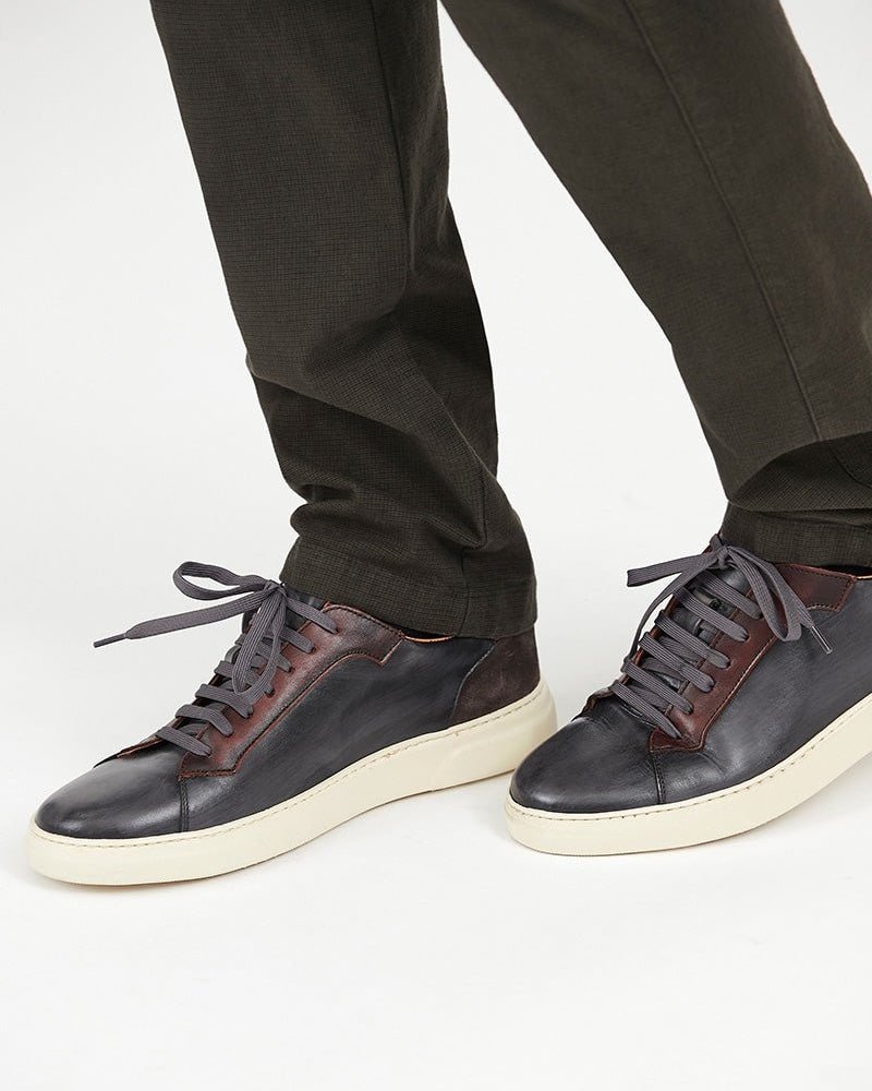 Florentino Sport Leather Details Sneaker - Men's Shoes at Menzclub