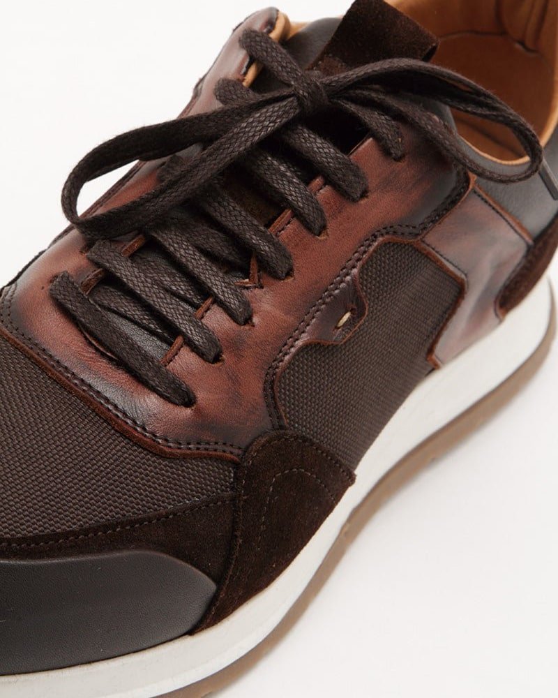 Florentino Sports Combined Brown Sneaker - Men's Shoes at Menzclub