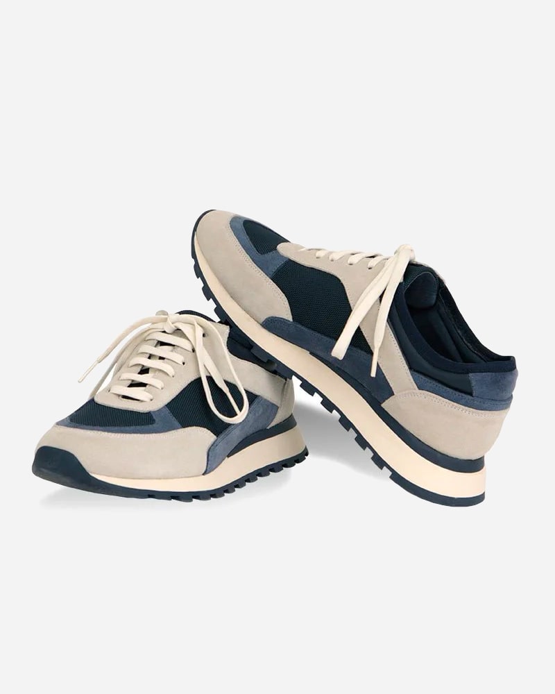 Florentino Textile and Suede Trainers - Men's Shoes at Menzclub