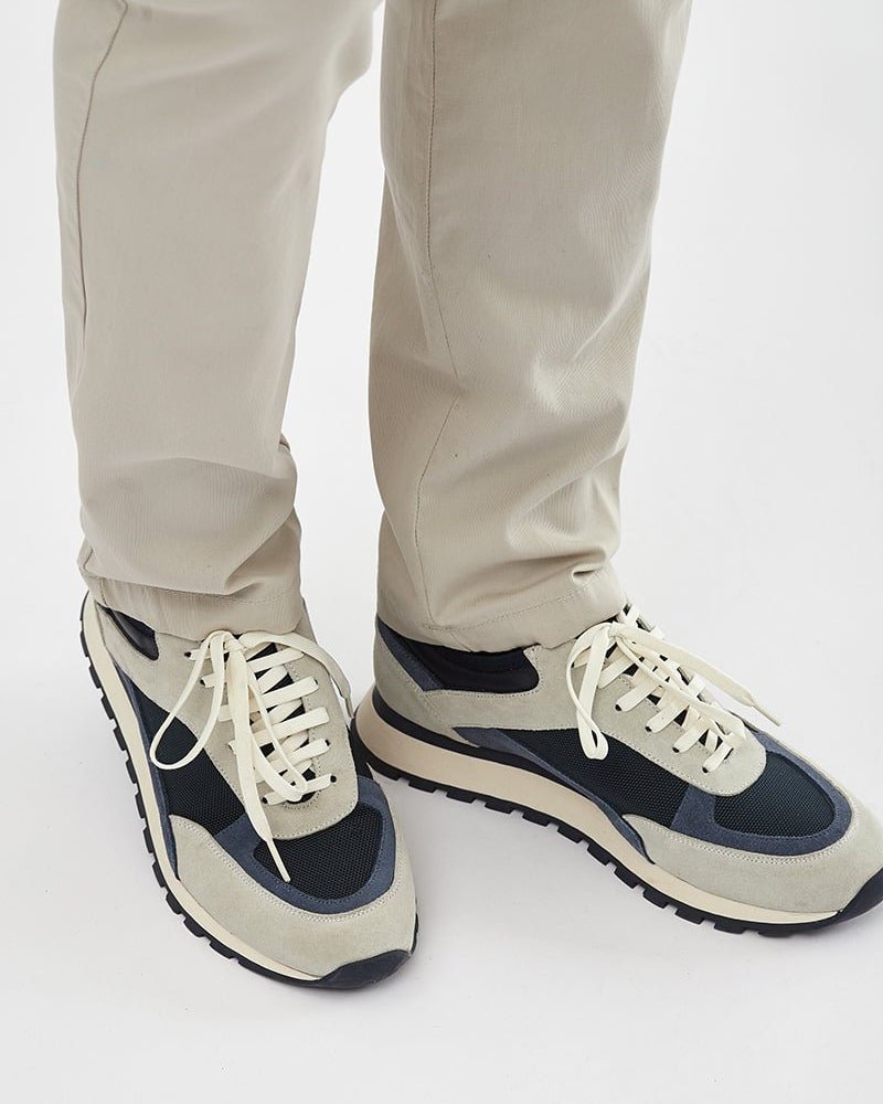 Florentino Textile and Suede Trainers - Men's Shoes at Menzclub