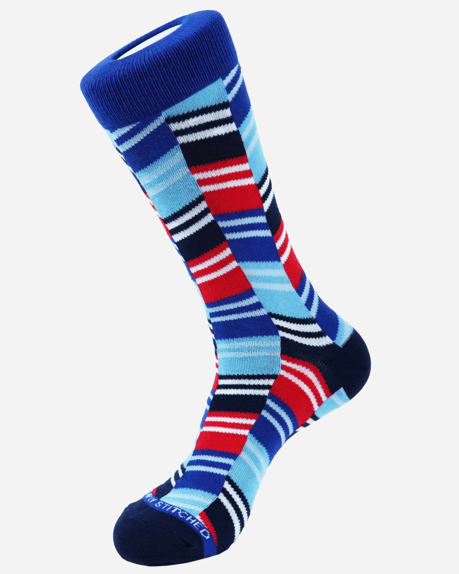 Herringbone Block Socks - Men's Socks at Menzclub