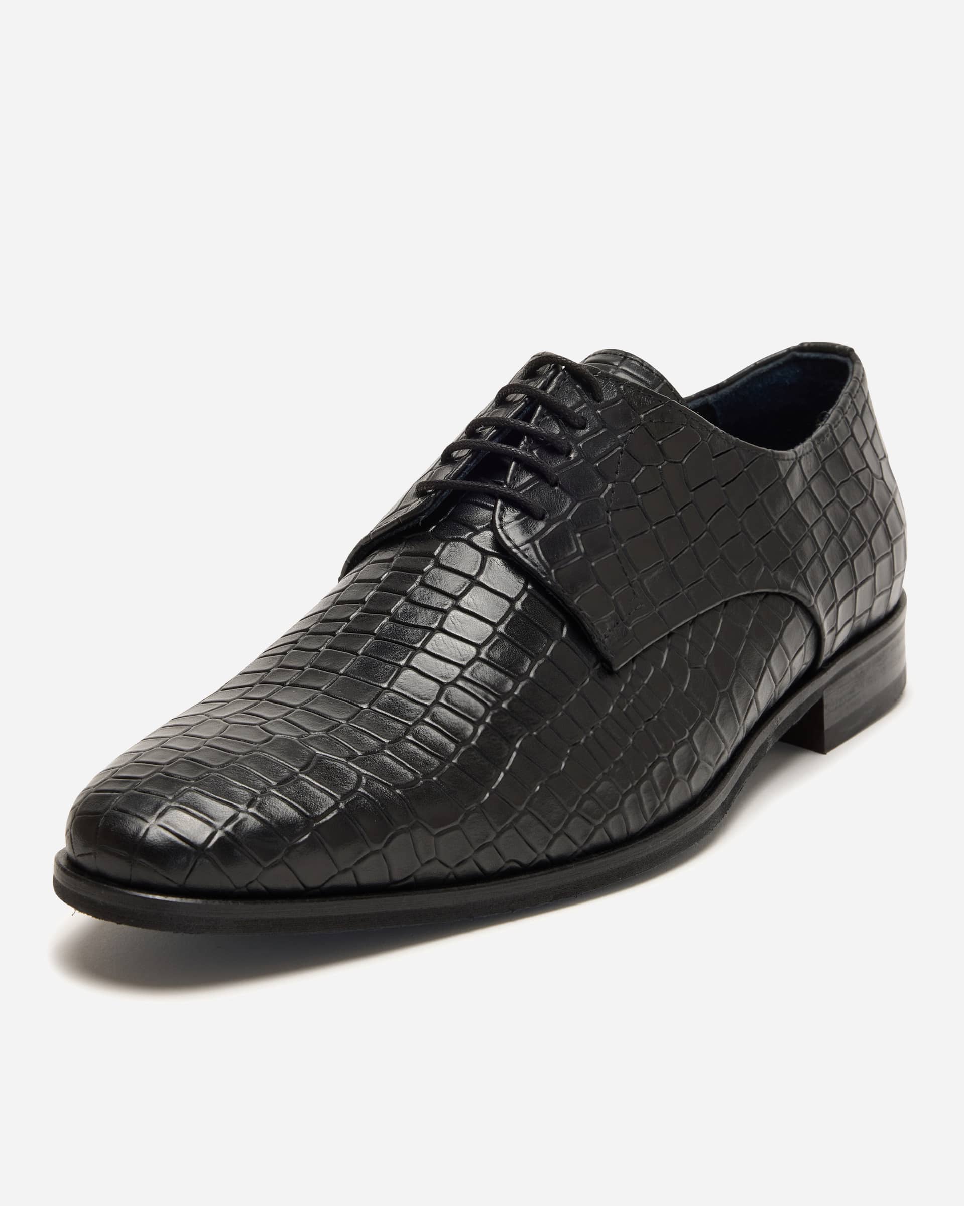 I Maschi Croc Derby Lace Up - Men's Shoes at Menzclub