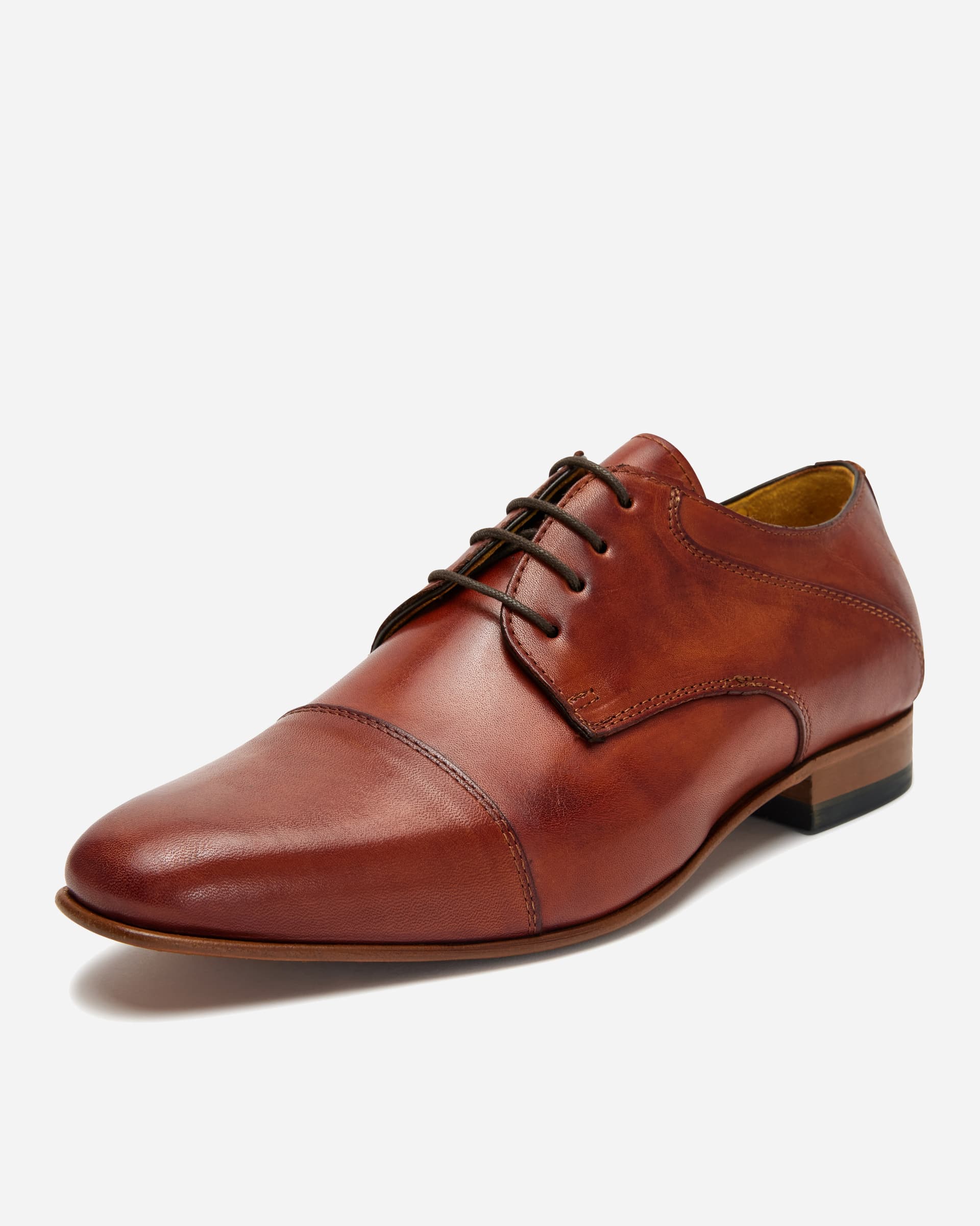 I Maschi Classic Cognac Derby Lace Up - Men's Shoes at Menzclub