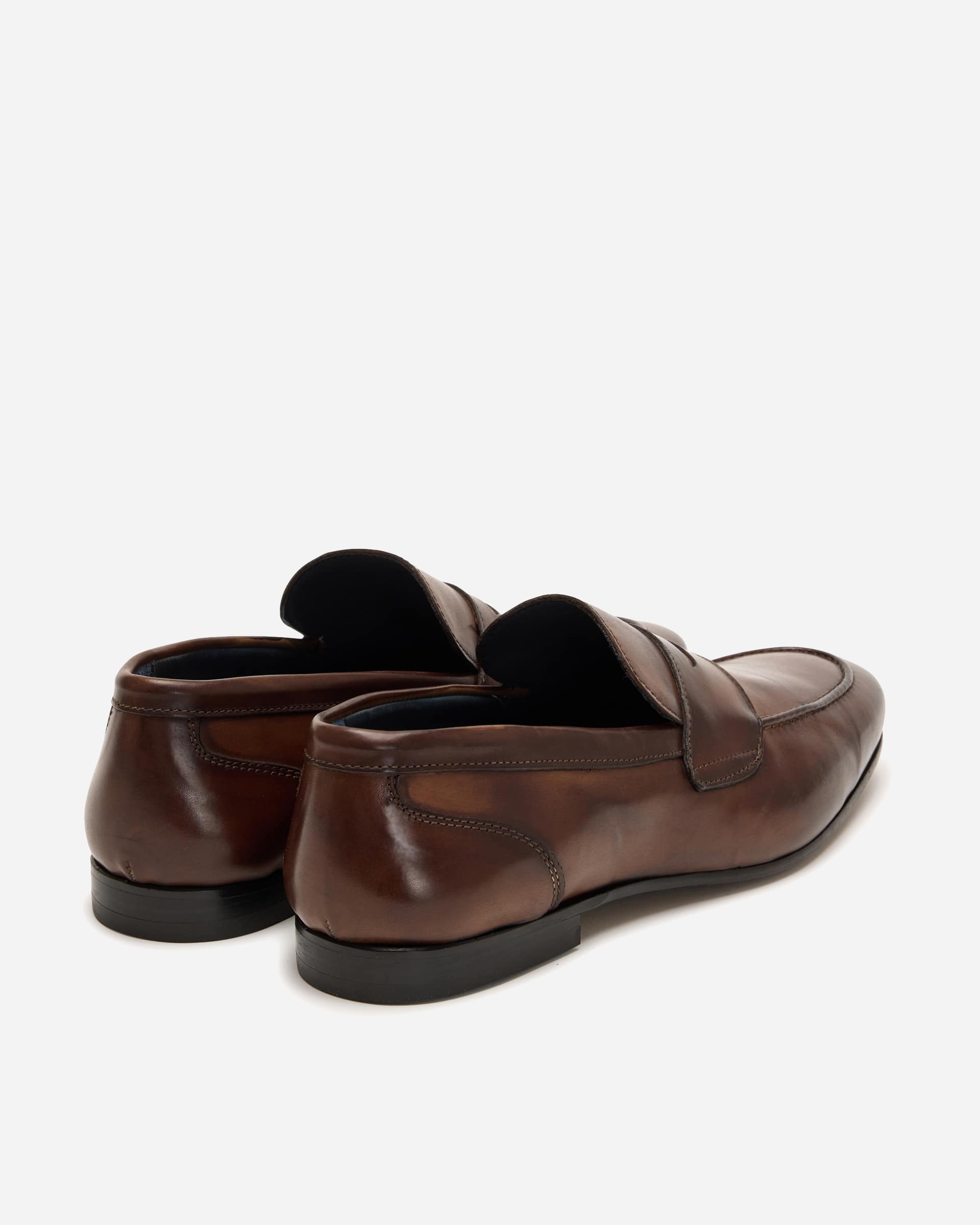 I Maschi Brown Penny Loafers - Men's Shoes at Menzclub
