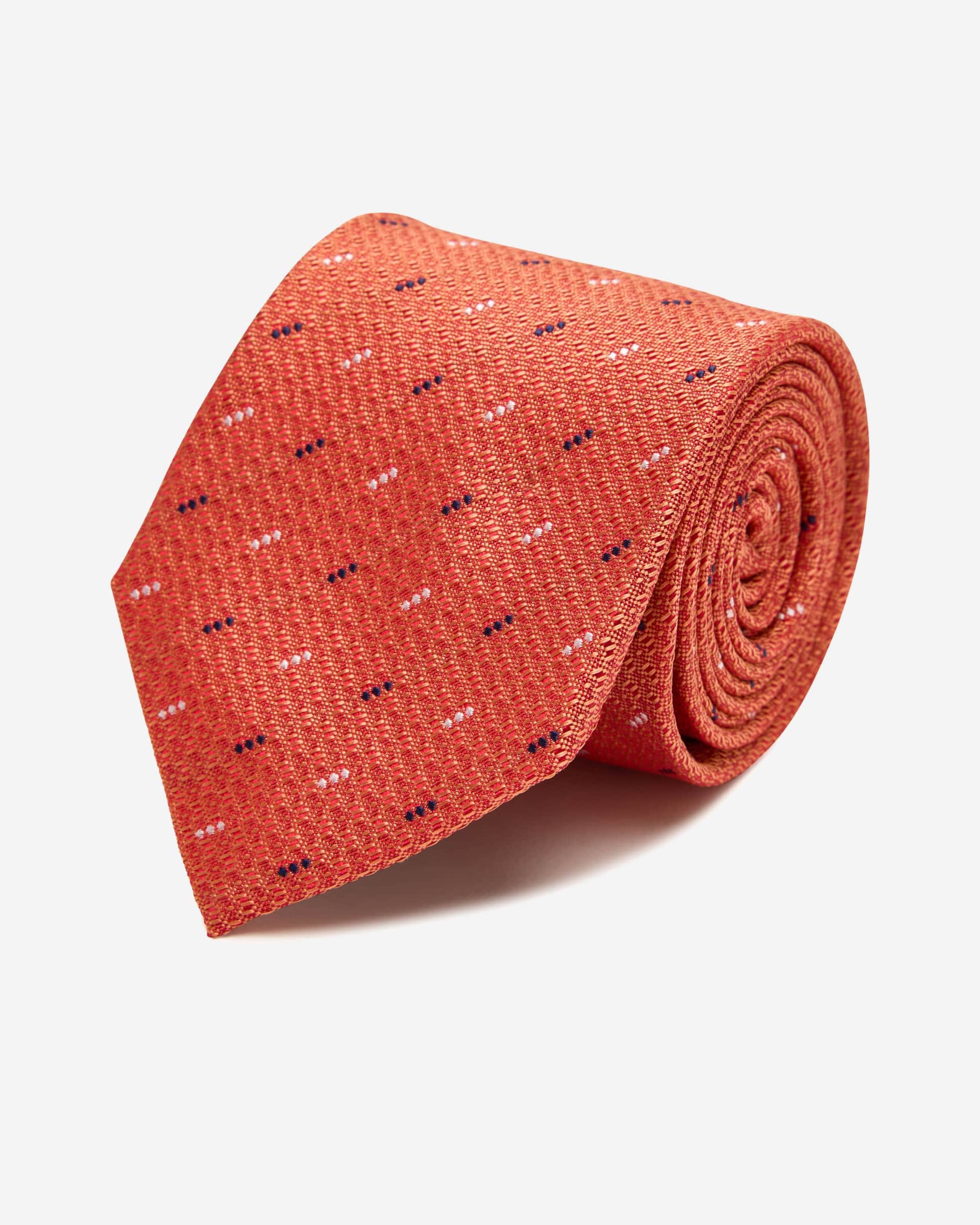 Andra Silk Orange Tie - Men's Ties at Menzclub