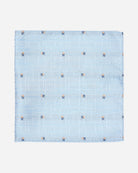 Blue Rose Silk Pocket Square - Men's Pocket Squares at Menzclub