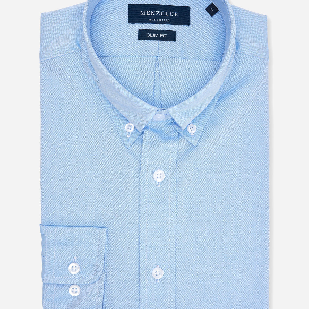 Button Down Oxford Blue Shirt Men's Shirts at Menzclub