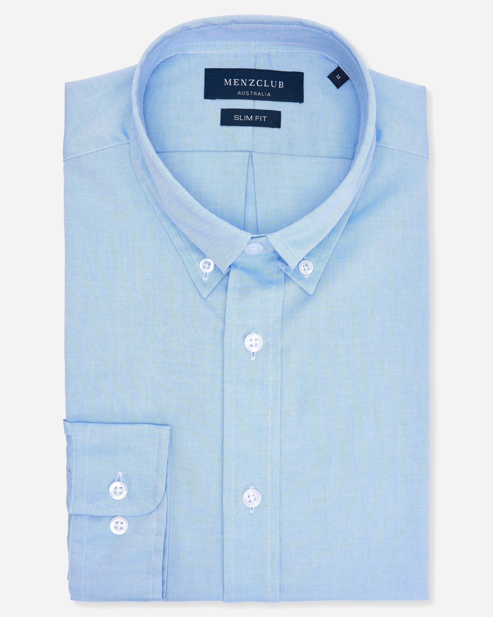Button Down Oxford Blue Shirt - Men's Shirts at Menzclub Button Down Oxford Blue Shirt - Men's Shirts at Menzclub
