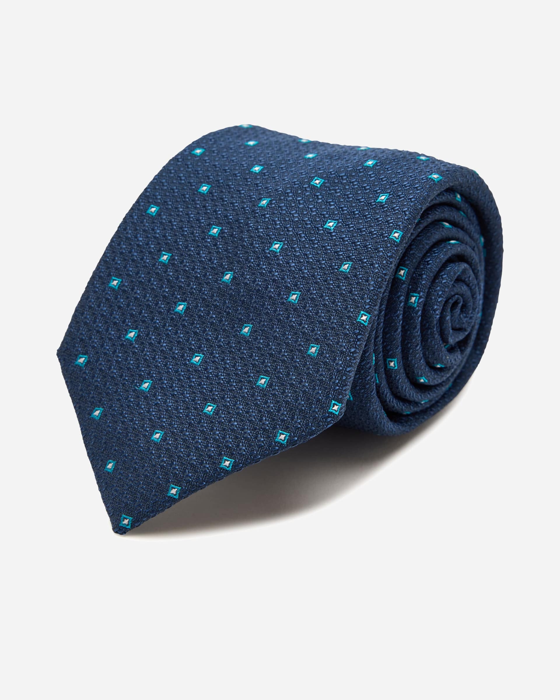 Ernest Navy Silk Tie - Men's Ties at Menzclub
