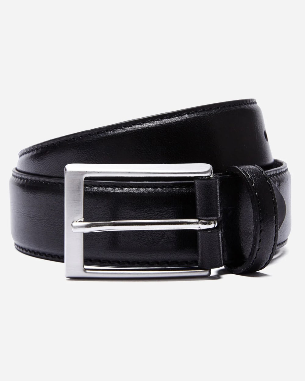 Farrer Black Belt - Men's Leather Belts at Menzclub