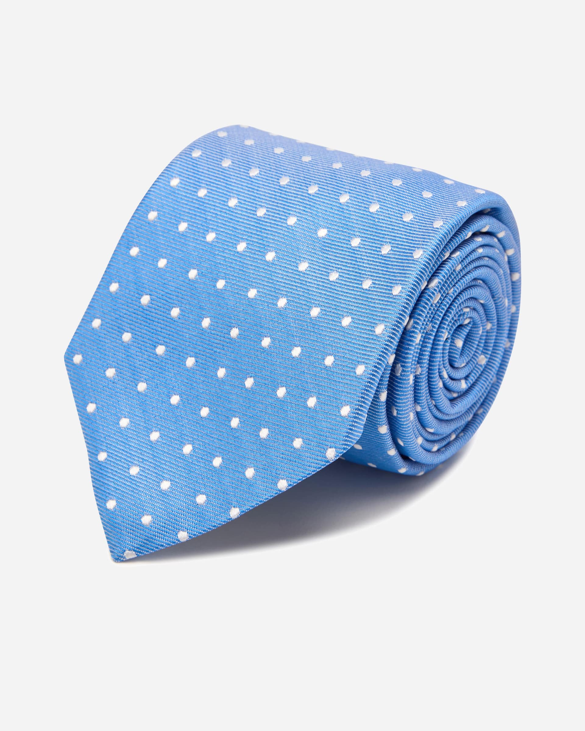 Glen Blue Silk Tie - Men's Ties at Menzclub