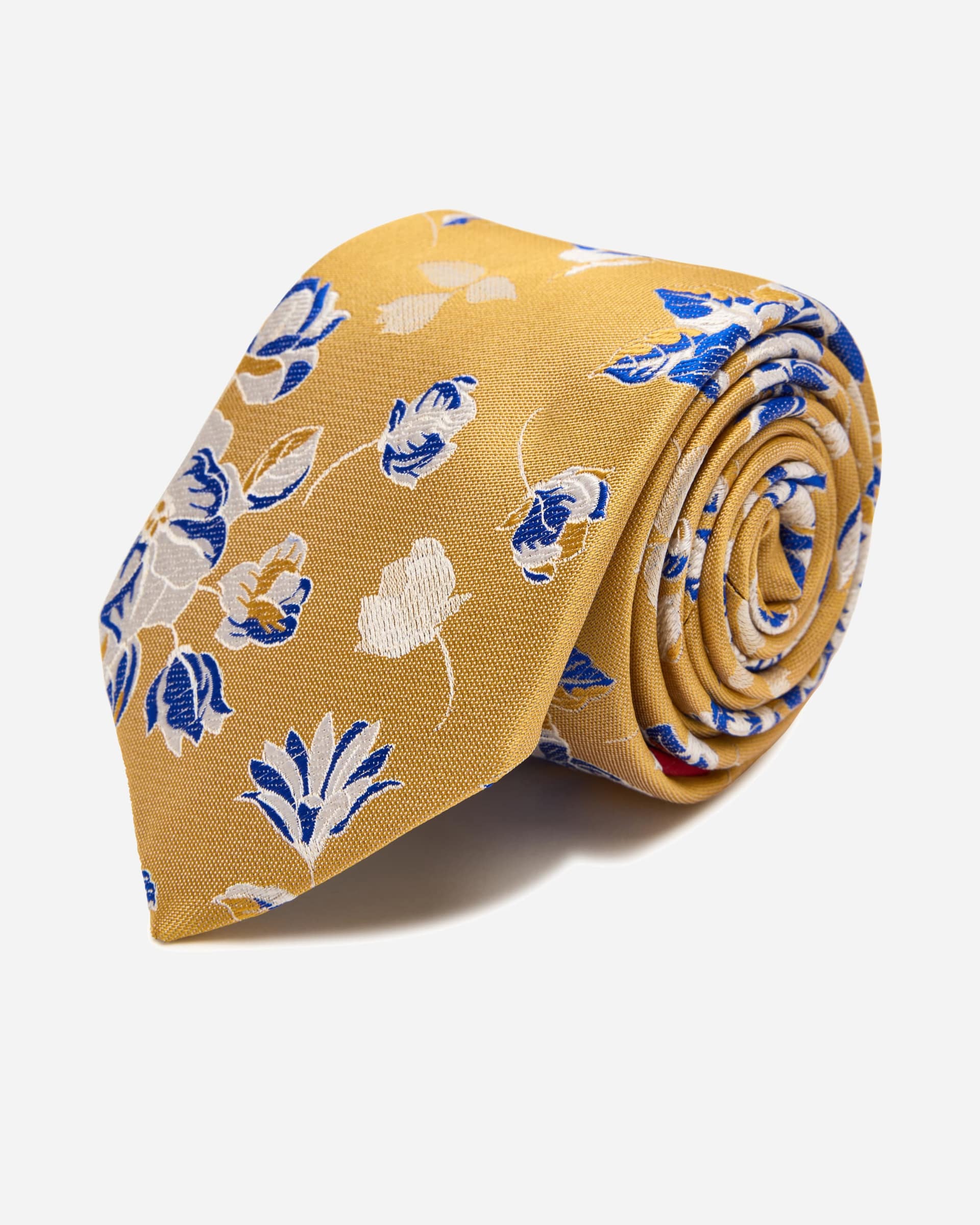 Harlow Silk Yellow Tie - Men's Ties at Menzclub