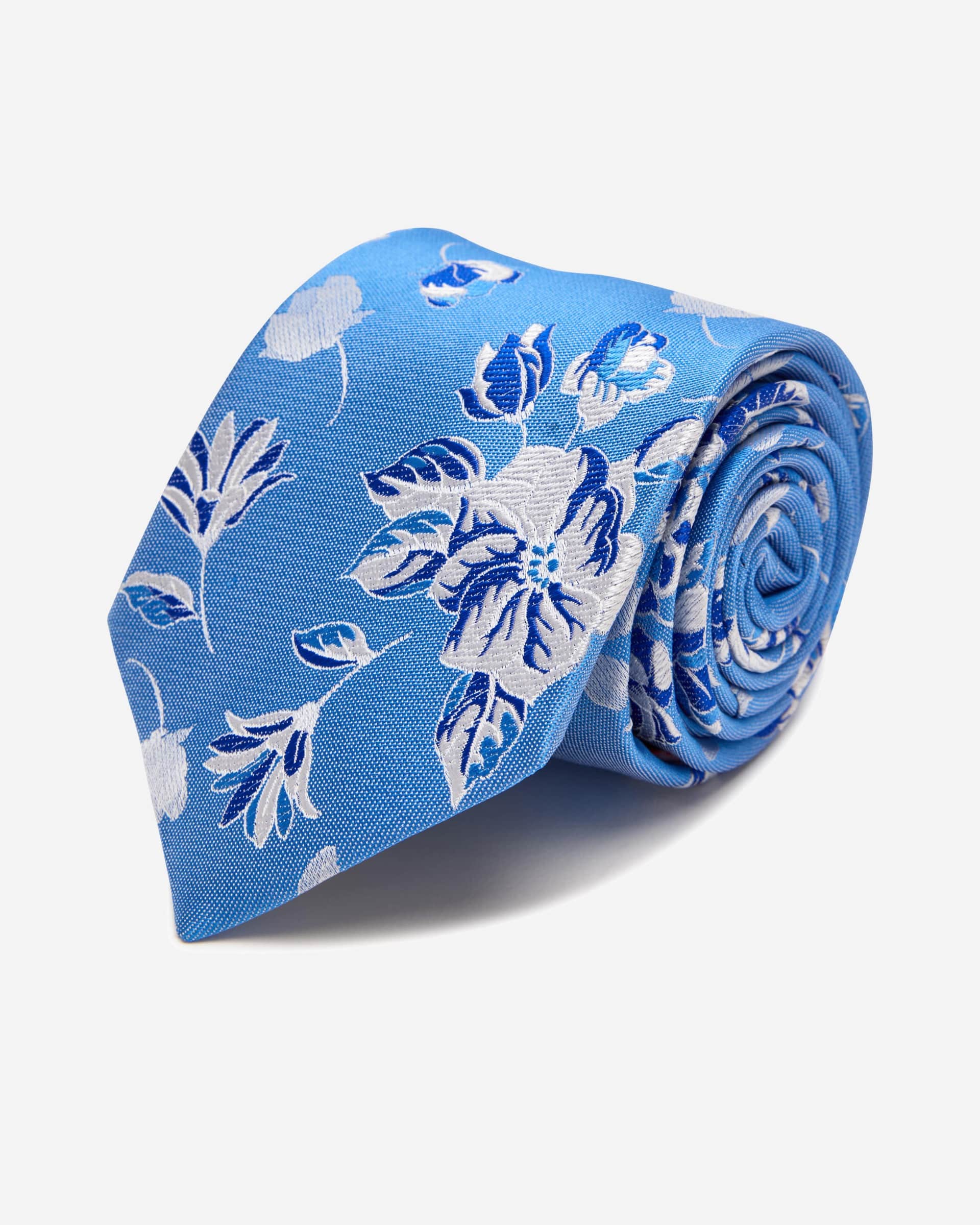 Harlow Silk Blue Tie - Men's Ties at Menzclub