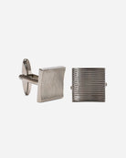 Horizontal Stripe Cufflinks - Men's Cufflinks at Menzclub