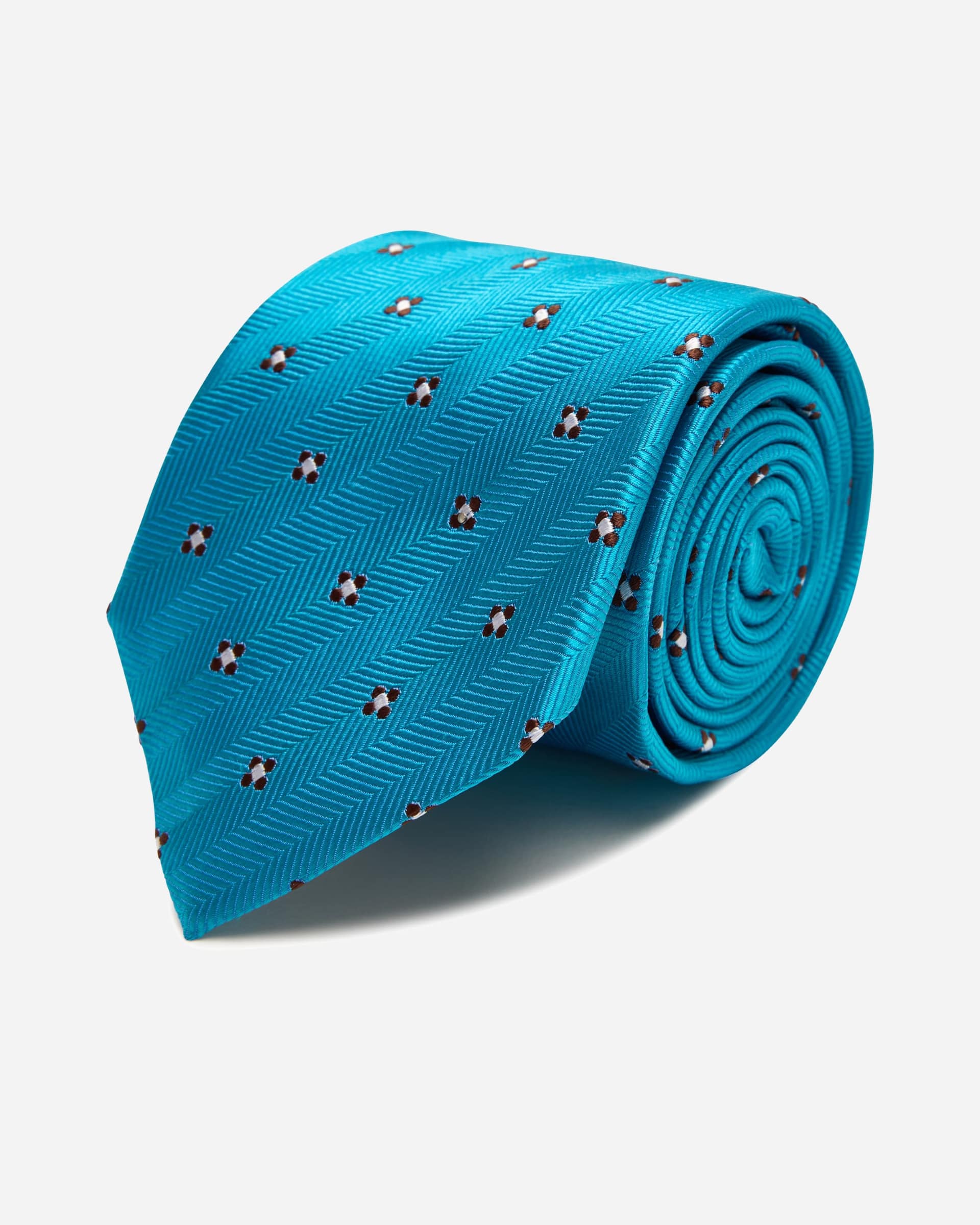 James Silk Teal Tie - Men's Ties at Menzclub