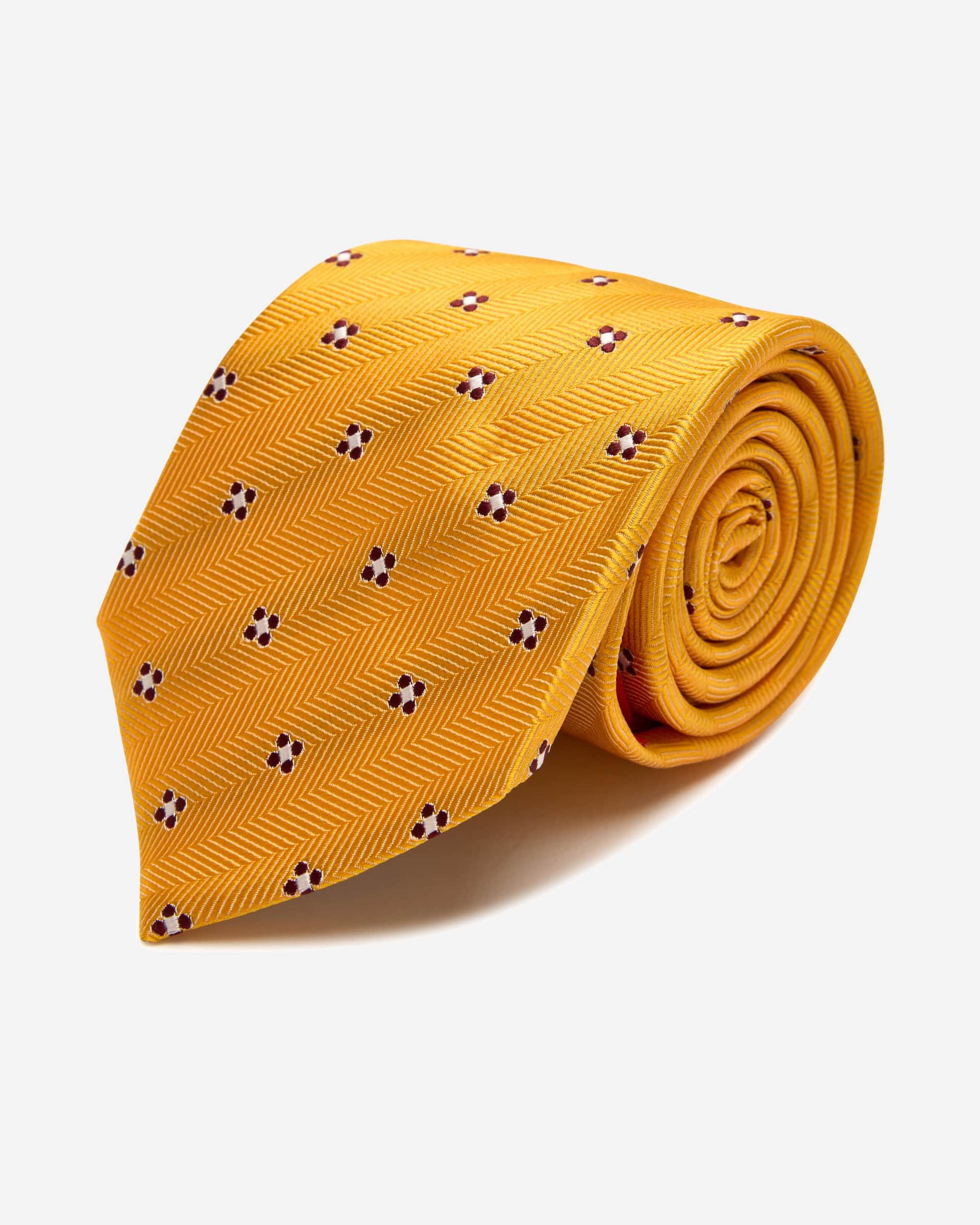 James Silk Yellow Tie - Men's Ties at Menzclub