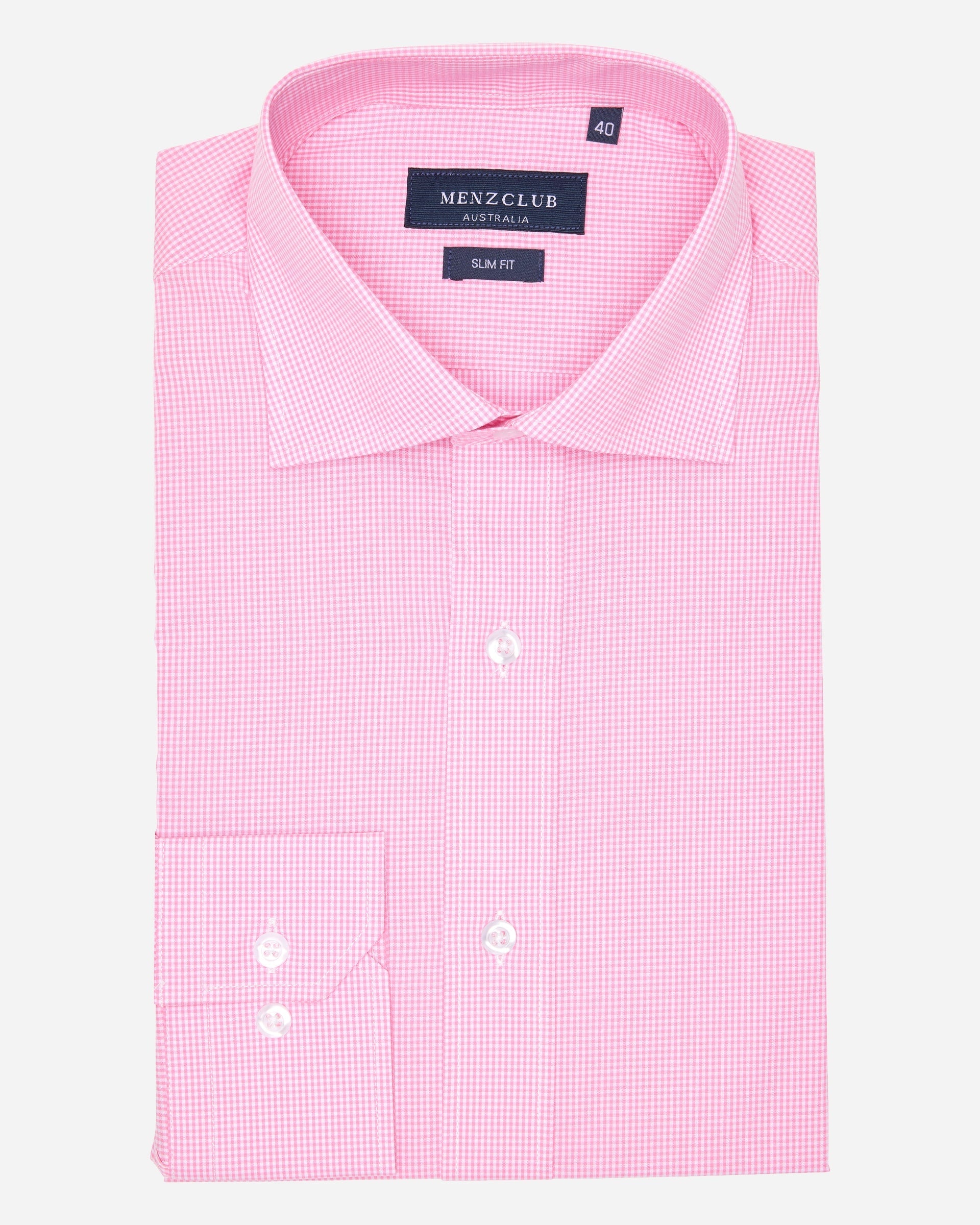 Micro-Gingham Shirt - Men's Formal Shirts at Menzclub