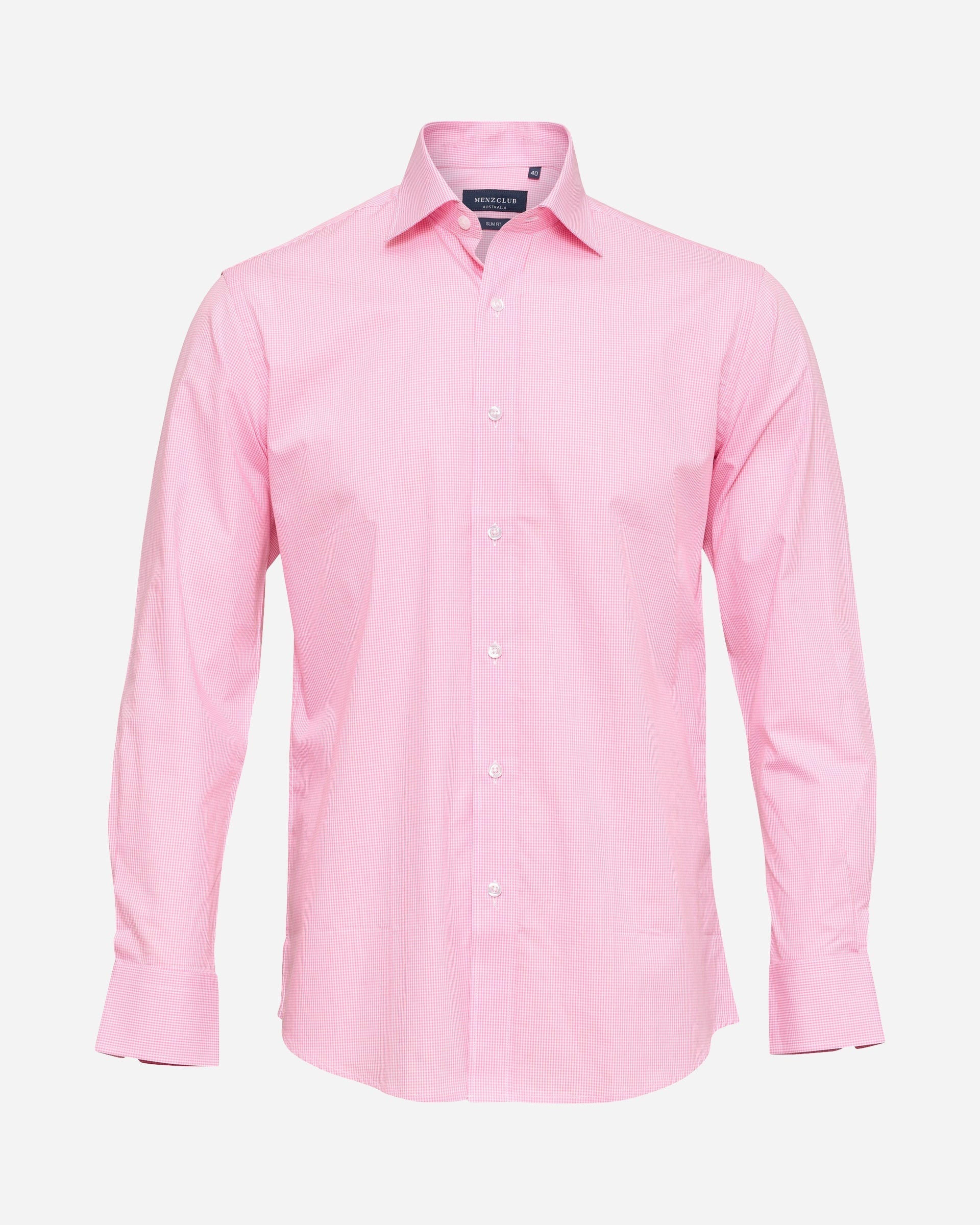Micro-Gingham Shirt - Men's Formal Shirts at Menzclub