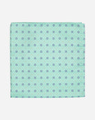 Mint Geometric Silk Pocket Square - Men's Pocket Squares at Menzclub