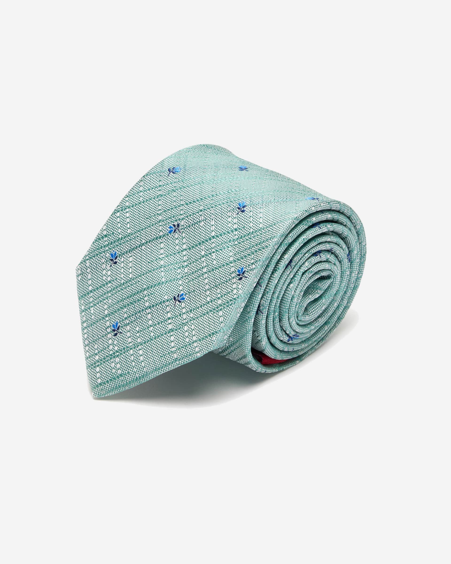 Mint Rose Silk Tie - Men's Ties at Menzclub