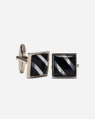 Pearl Stripe Cufflinks - Men's Cufflinks at Menzclub