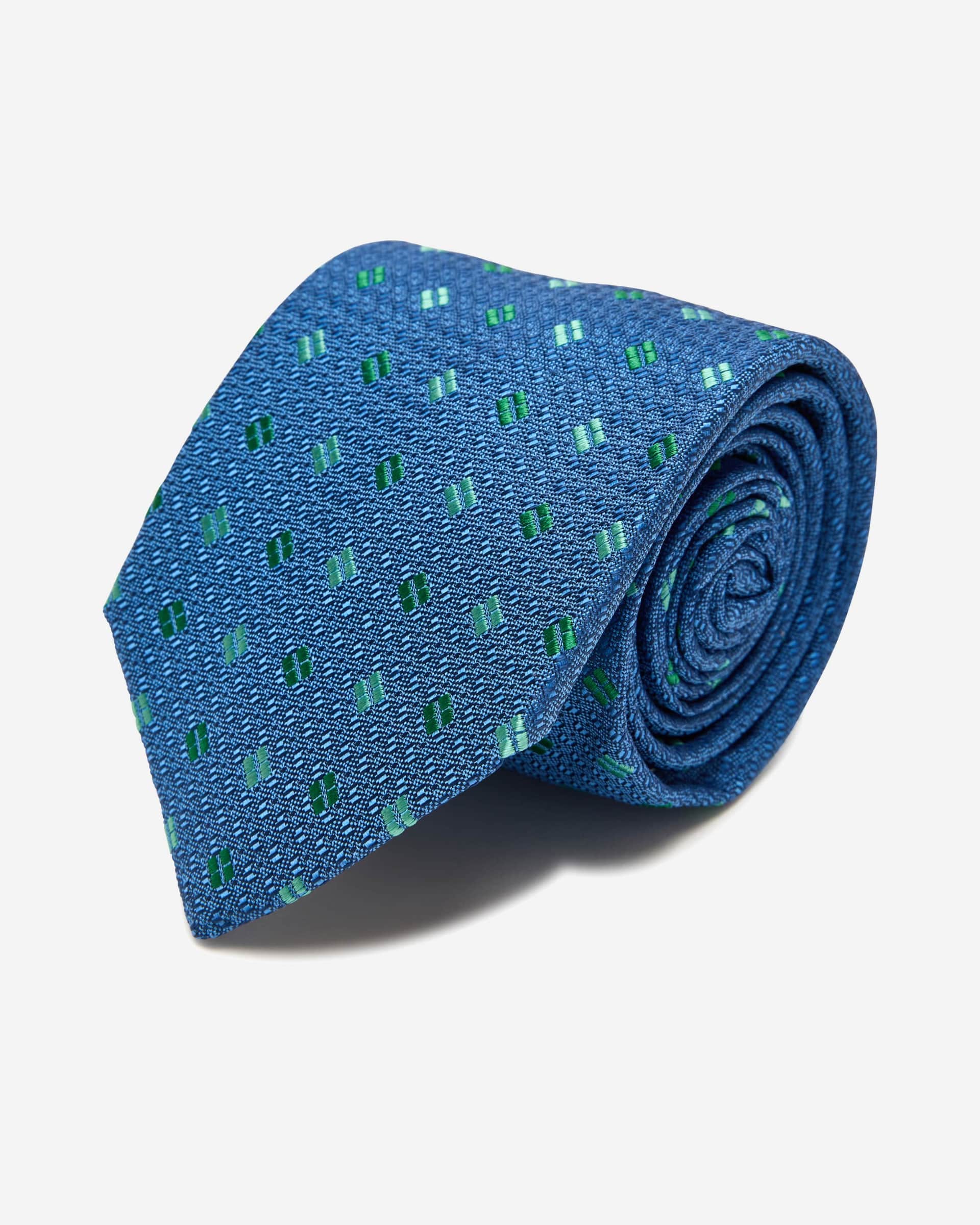 Rawson Blue Silk Tie - Men's Ties at Menzclub
