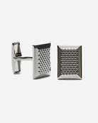 Rectangle Textured Cufflinks - Men's Cufflinks at Menzclub