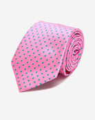 Sampson Pink Silk Tie - Men's Ties at Menzclub