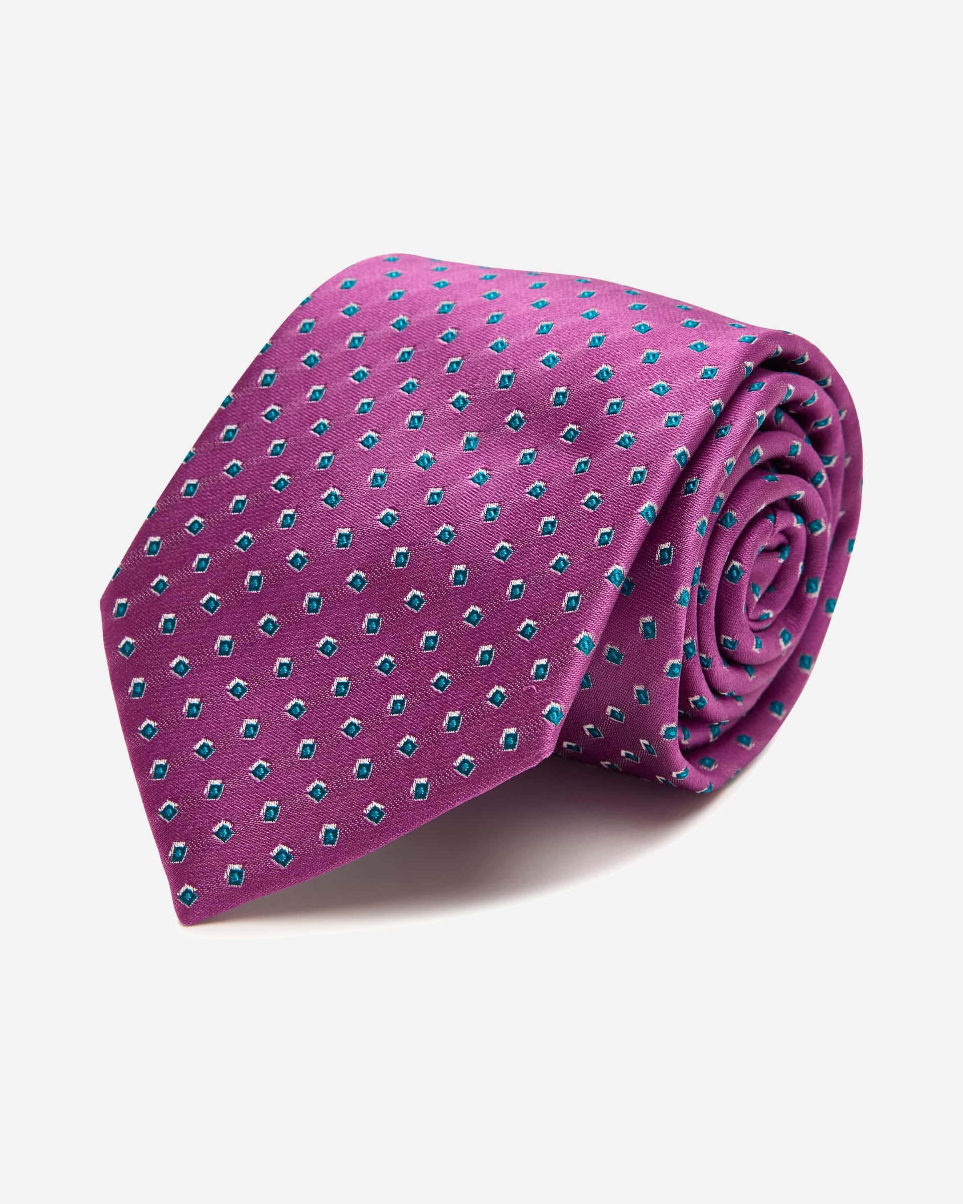 Sampson Purple Silk Tie - Men's Ties at Menzclub