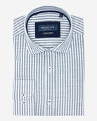 Stripe Linen Shirt - Men's Casual Shirts at Menzclub