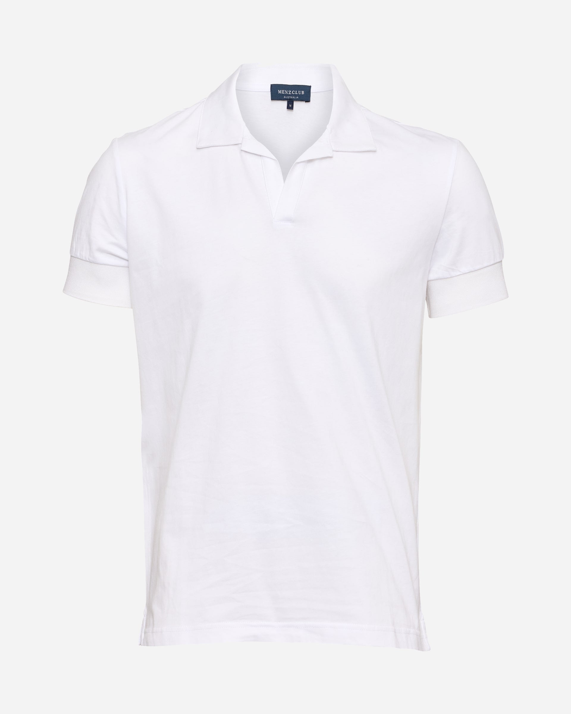 Structured White Polo - Men's Polo Shirts at Menzclub