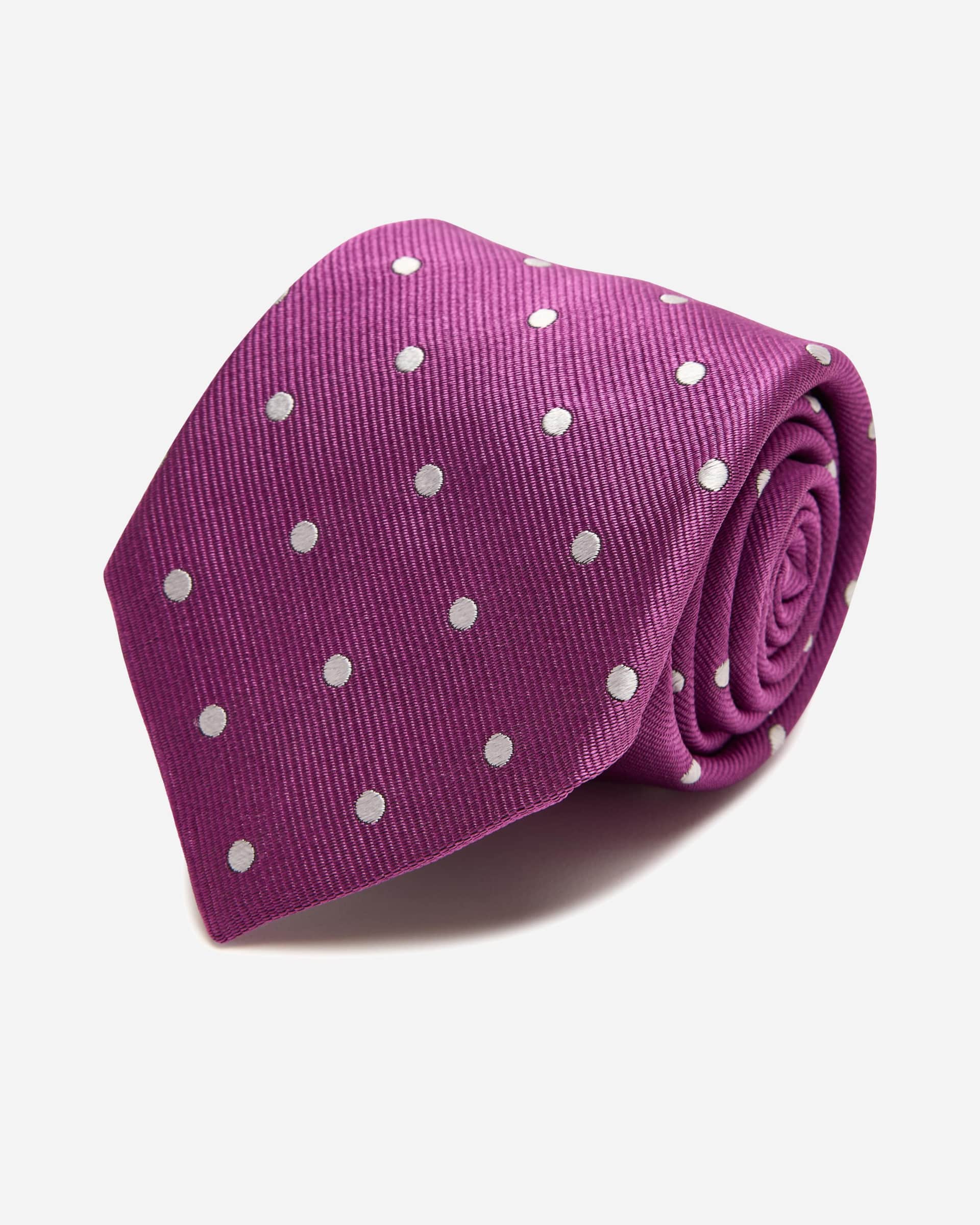 Vista Purple Silk Tie - Men's Ties at Menzclub