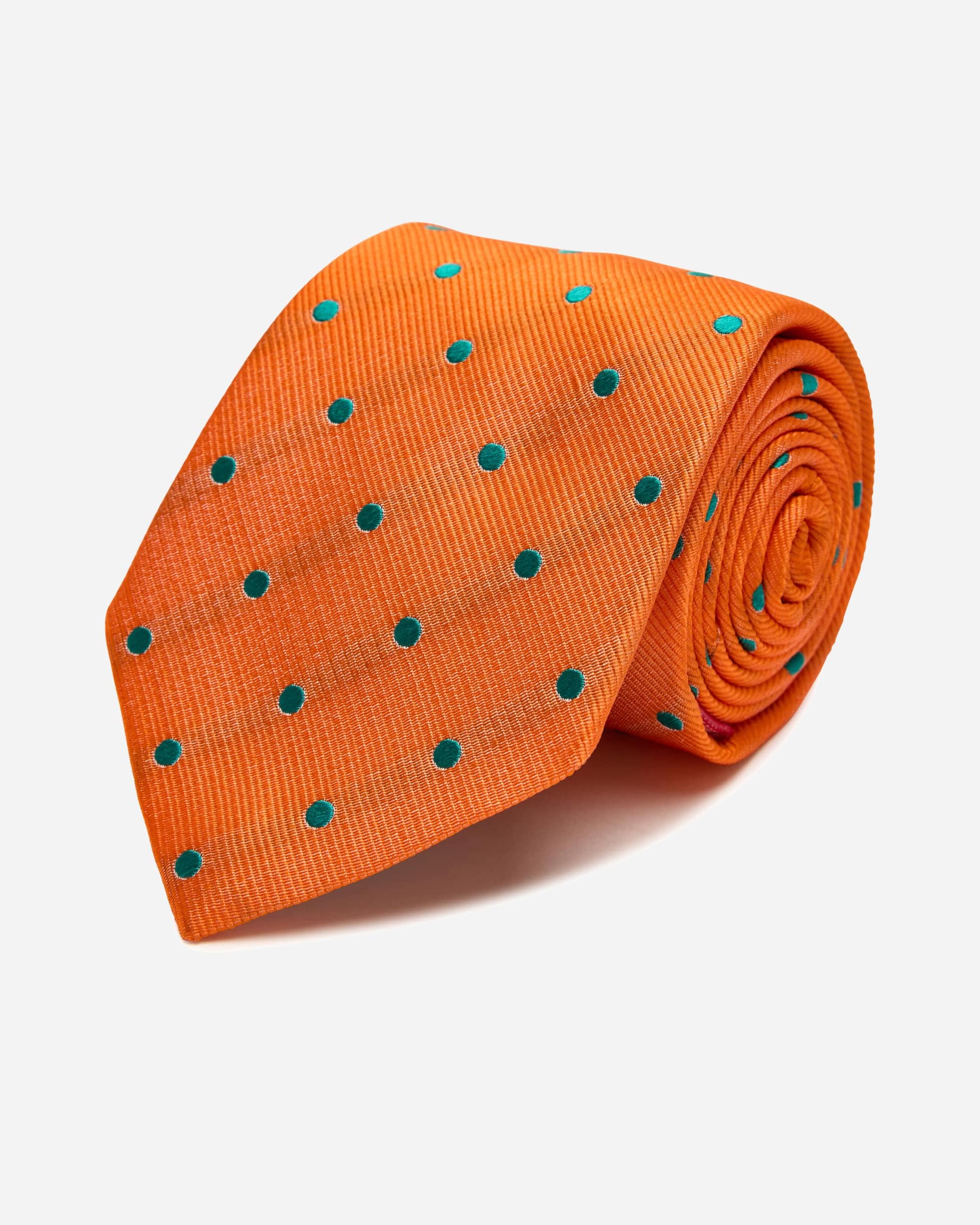 Vista Orange Silk Tie - Men's Ties at Menzclub