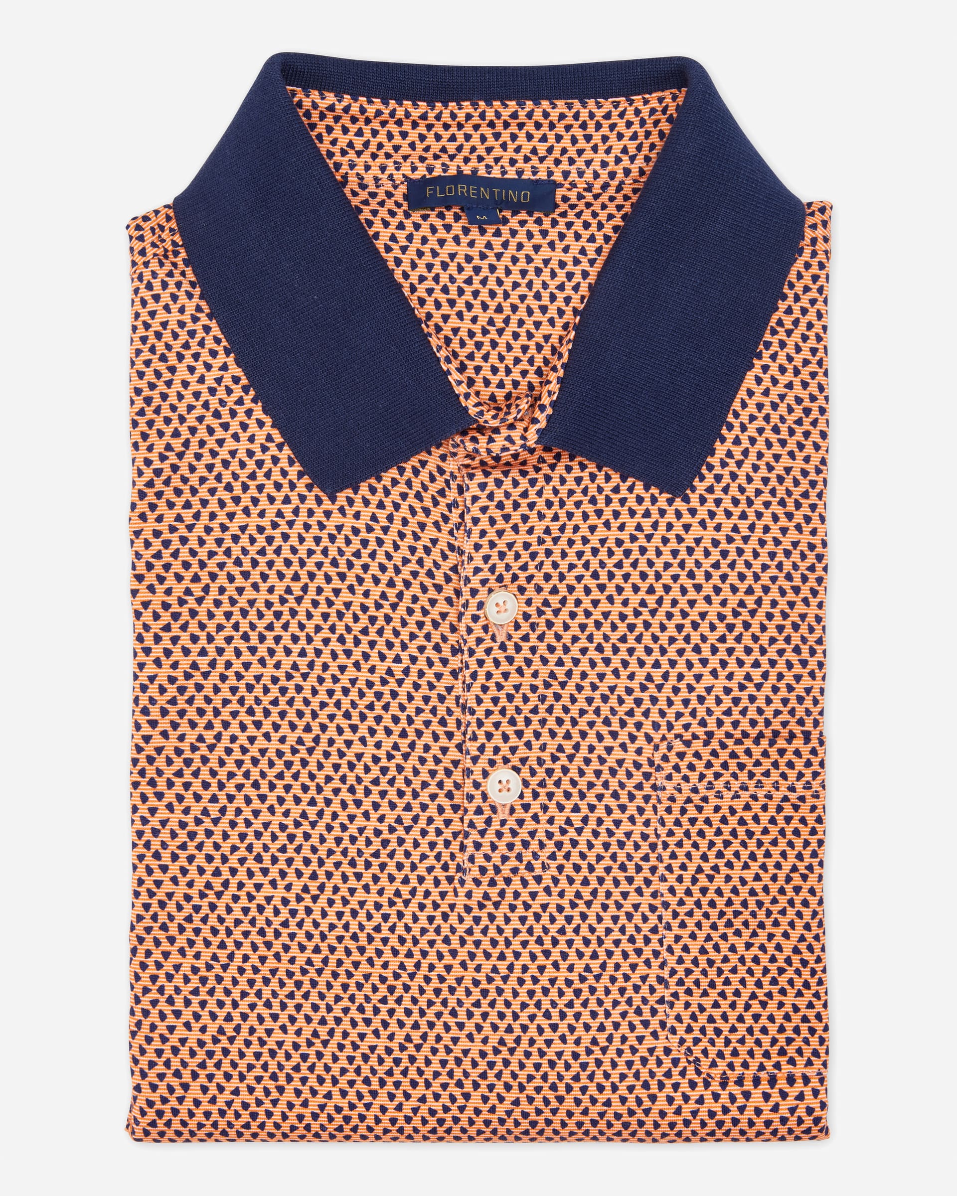 Florentino Orange Polo Shirt - Men's Polo Shirts at Menzclub