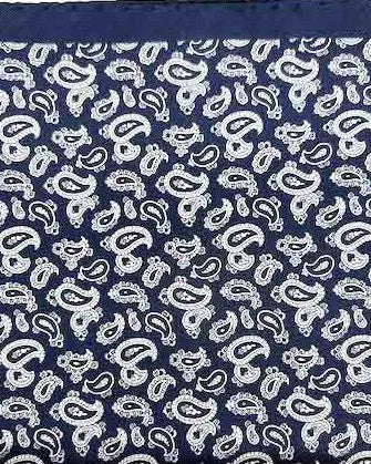 Merope Navy Pocket Square - Men's Pocket Squares at Menzclub
