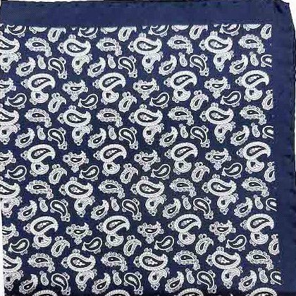 Merope Navy Pocket Square - Men's Pocket Squares at Menzclub