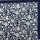 Maia Navy Pocket Square - Men's Pocket Squares at Menzclub