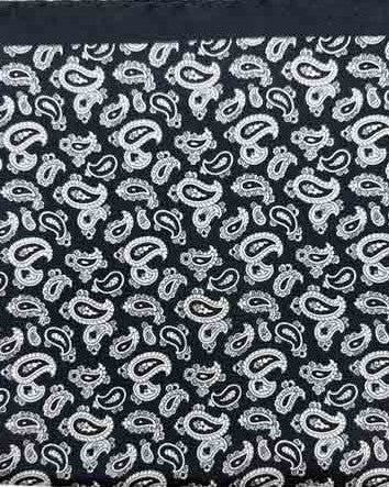 Merope Black Pocket Square - Men's Pocket Squares at Menzclub