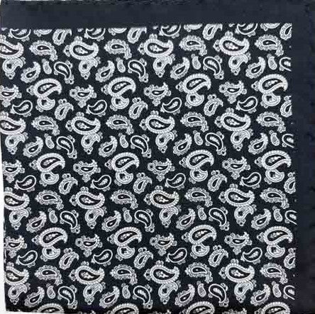 Merope Black Pocket Square - Men's Pocket Squares at Menzclub