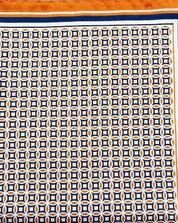 Printed Orange Pocket Square - Men's Pocket Squares at Menzclub