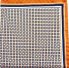 Printed Orange Pocket Square - Men's Pocket Squares at Menzclub