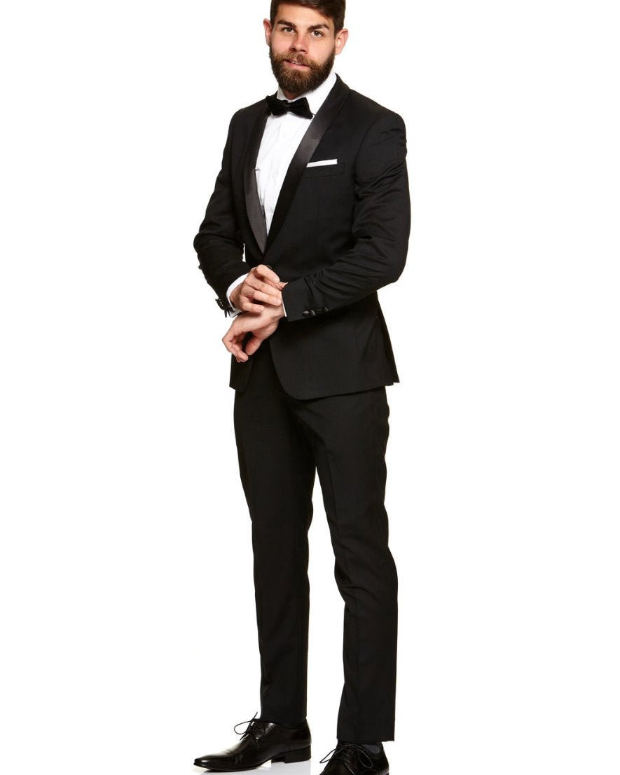 Santiago Black Dinner Suit - Men's Suits & Tuxedos at Menzclub