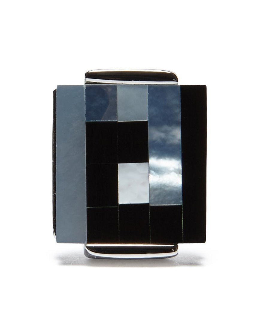Square MOP Cufflinks - Men's Cufflinks at Menzclub