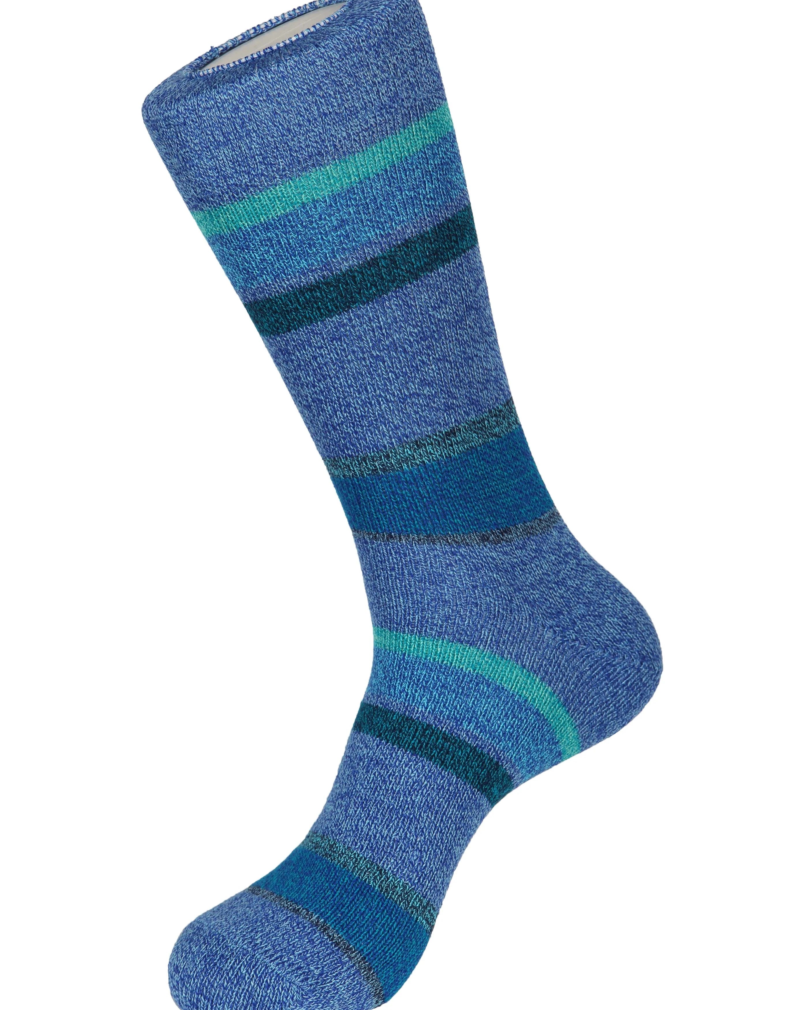 Two Tone Stripe Boot Socks - Men's Socks at Menzclub